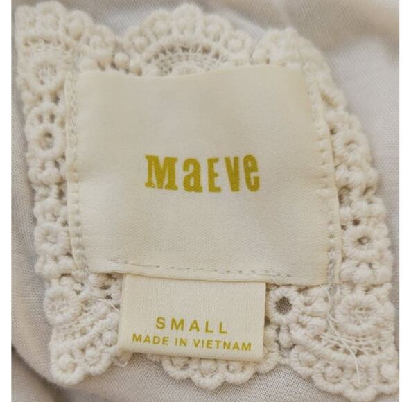 Maeve Anthropologie Jumpsuit Womens Small One Shoulder Cottage Core Beach Vibes - Picture 9 of 9